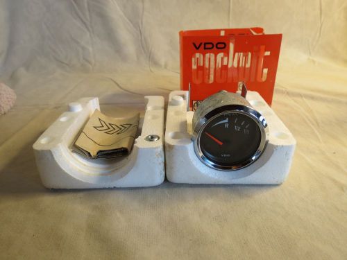 Vdo chrome bezel electric fuel level gauge 2-1/16&#039;&#039; #301-020