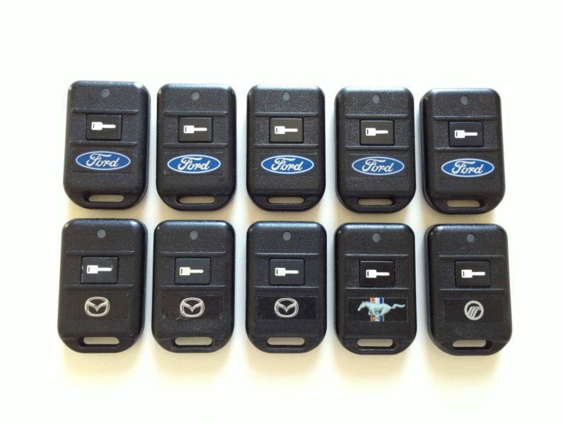 Lot of 10 ford mazda lincoln mercury remote start key less entry remote fob oem