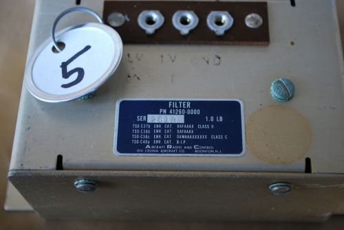 Noise filter - arc-cessna part # 41260-0000