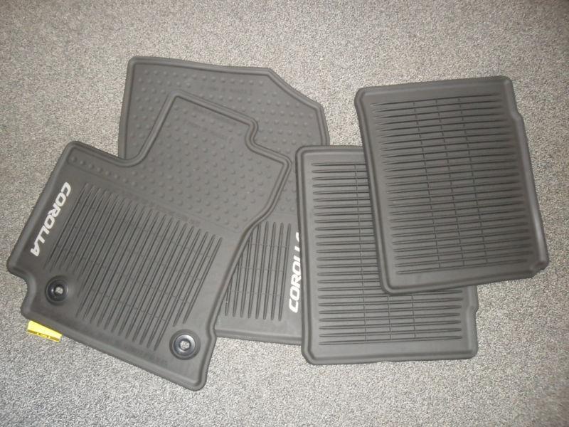 Find 2014 Toyota Corolla Auto BLACK AllWeather Floor Mats BRAND NEW