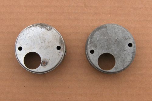 1930s - 1940s buick cadillac etc delco coil brackets for ignition cable - pair