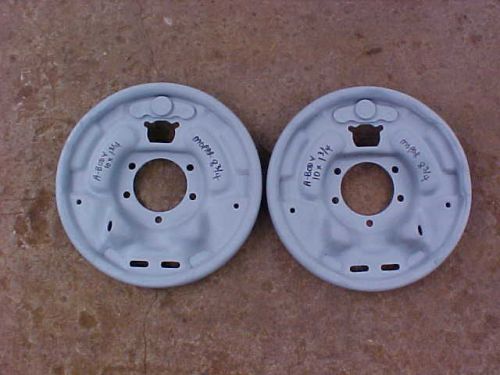 Mopar 8 3/4 a body 10 inch rear brake backing plates.