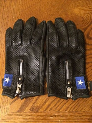 Vanson men's cowhide motorcycle gloves size small nice!