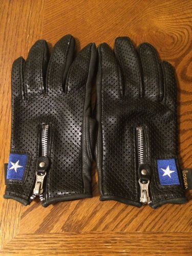 Vanson men&#039;s cowhide motorcycle gloves size small nice!