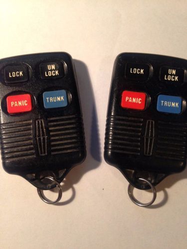 Pair lincoln transmitter remote fob gq43vt4t  ford mercury oem used  tested