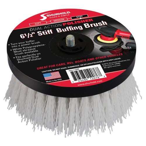 Shurhold 6- 1/2;" stiff brush f/dual action polisher -3205