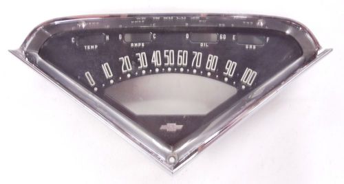 1955 1956 1957 1958 1959 chevy truck instrument cluster bezel, housing &amp; lens #6