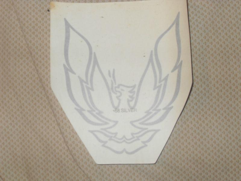 82-92 trans am sail panels decals silver 2