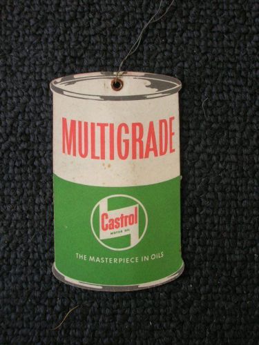 Castrol oil can change tag badge porsche 356 911 mb 190 300 sl vw oval split nos