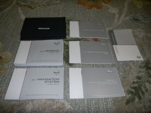 2014 nissan murano with navigation owners manual set + free shipping