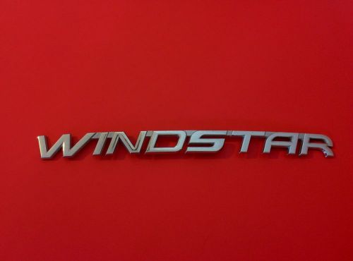 Used 2001 ford &#034;windstar&#034; sel rear chrome oem emblem logo sign (99 00 01 02 03)