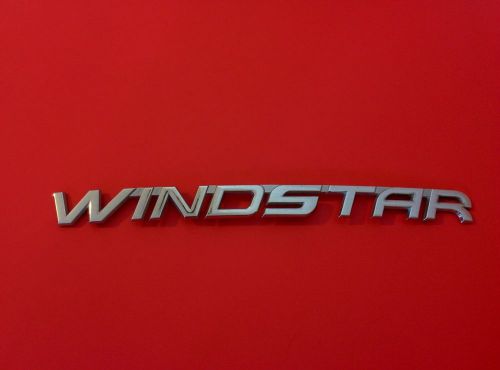 Used 2001 ford "windstar" sel rear chrome oem emblem logo sign (99 00 01 02 03)