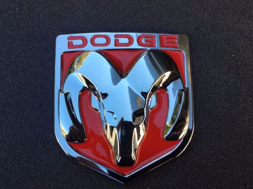 Red chrome 3m emblem hood or trunk tailgate logo fenders badge