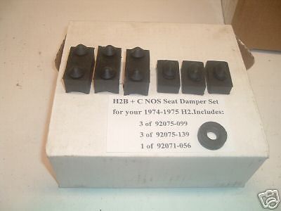 Kawasaki h2b 750,h2c 750 nos seat damper set 73-77 h1 500 and kh500