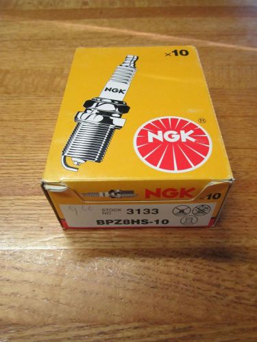 Ngk lot of 10 nos marine boat engine spark plugs stock no. 3133 bpz8hs-10 new