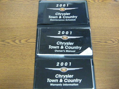 2001 chrysler town &amp; and country genuine oem owners manual