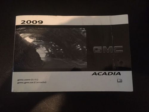 2009 gmc acadia owners manual book