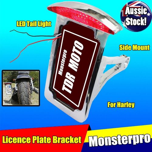 Side mount license plate tail light for yamaha v star xvs 950 1100 1300 custom