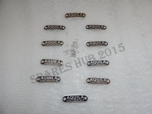 Aquila continentale seat badge for vespa, lambretta - black lot of 10 pcs new