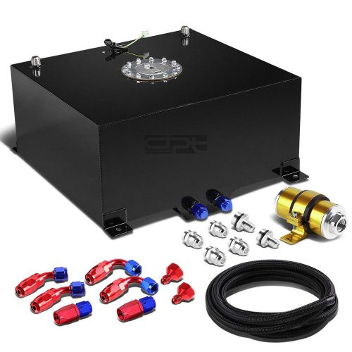 15.5 gallon/58l aluminum fuel cell tank+oil feed line+30 micron filter kit gold