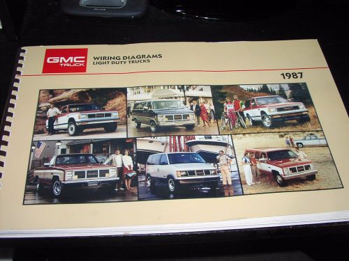 1987 gmc c/k pickup k1500 sierra suburban s-10 van wiring diagram service manual