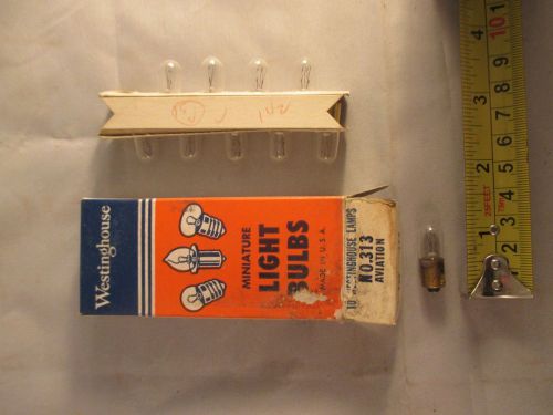 Vintage westinghouse 313 aviation replacement light bulb lamp nos 10 pack box