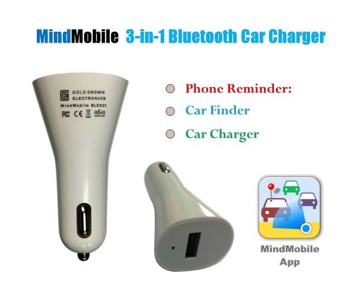 Mindmobile phone reminder car locator and charger. the only bluetooth and gps...