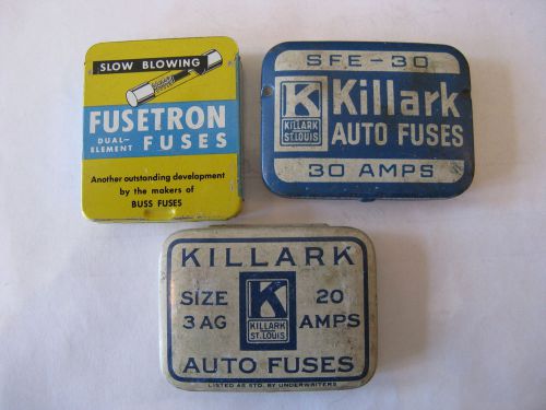 Auto fuses by fusetron &amp; killark tins