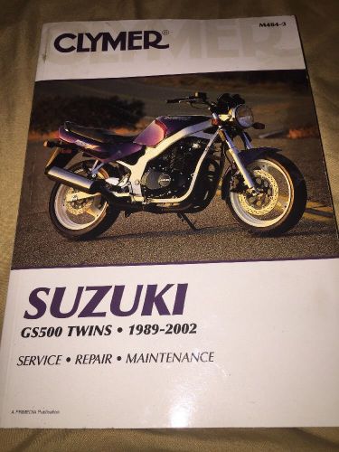 Clymer service repair manual suzuki gs500 twins 1989-2002