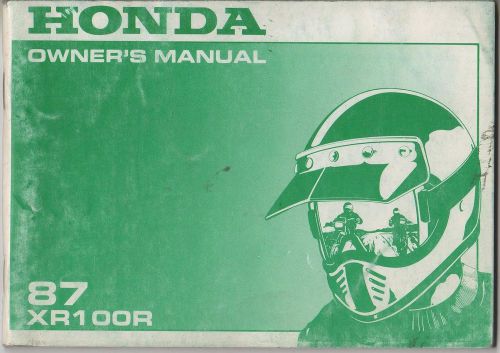 1987 honda motorcycle xr100r owners manual (753)