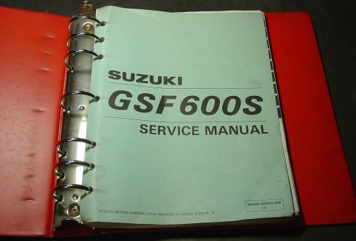 1996 &amp; more suzuki motorcycle gsf600s service manual &amp; binder