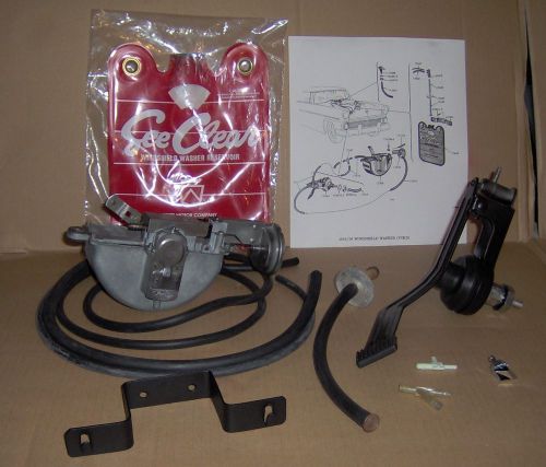 1955 1956 55 56 ford windshield washer wiper dual control system w/rebuilt motor