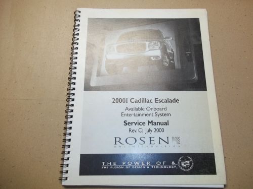2001 cadillac escalade servive manual - onboard entertainment system