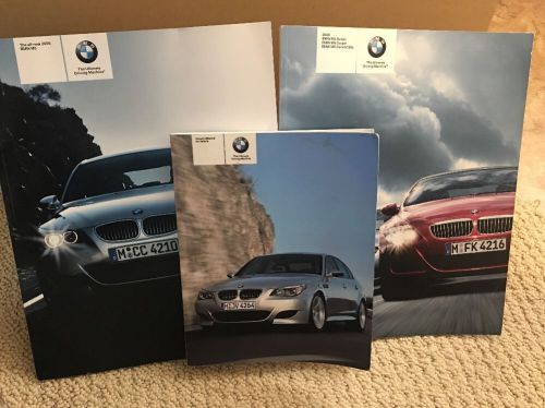2008 bmw m5 owners manual with bmw m5/m6 sales brochures