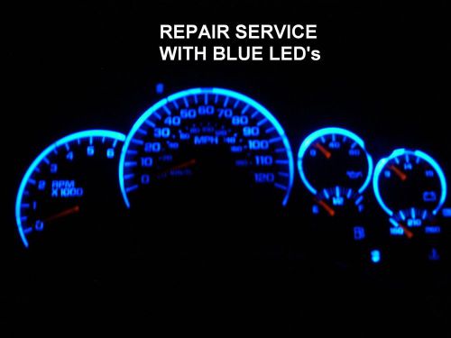 2003 -2006 escalade speedometer instrument gauge cluster repair w/blue led&#039;s