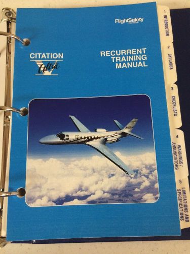 Cessna citation v/ultra recurrent training manual revision 2