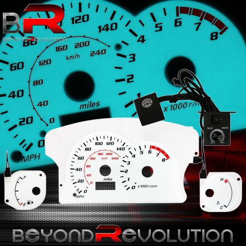 Find Indiglo Reverse Glow Gauge Dash Face MPH W/ RPM For 20002004