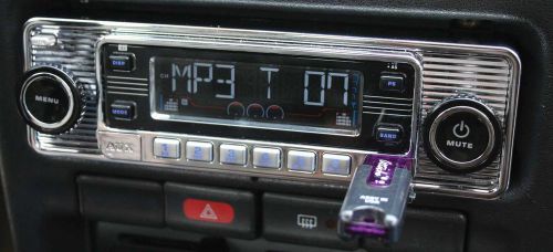 Classic mercedes becker style am fm cd usb ipod mp3 stereo radio din size 2 by 7