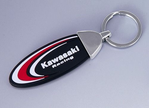 Kawasaki oval  silicon key chain brand new rare genuine