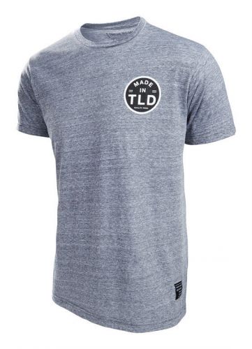 Troy lee designs quality 2016 mens short sleeve t-shirt vintage gray snow