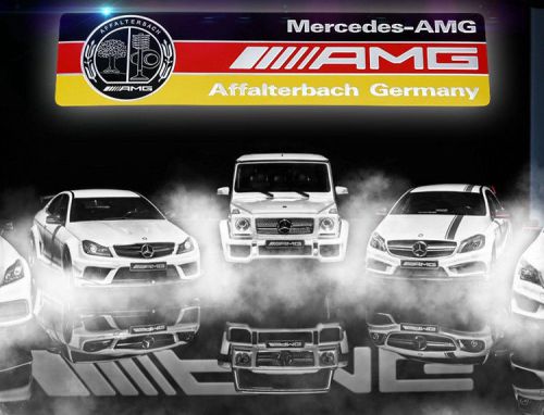 1pcs aluminum car auto emblem badge sticker fit for mercedes benz c e cla s amg