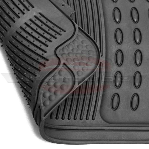 For jeep front / rear floor mats &amp; cargo mat protector black 3 pc