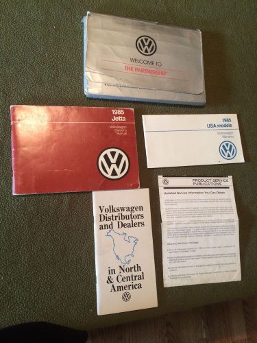 1985 volkswagen jetta owners manual guide book operating instructions