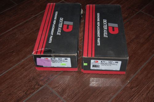 Pair (2) dexter 12" x 2" electric brake shoe set / 6k &amp; 7k #k71-127-00 abex