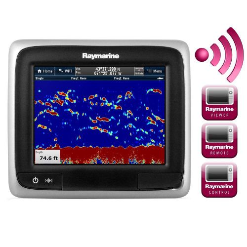 Raymarine a67 mfd wifi 5.7&#034; gps/fishfinder us lake &amp; coast -e70163-us