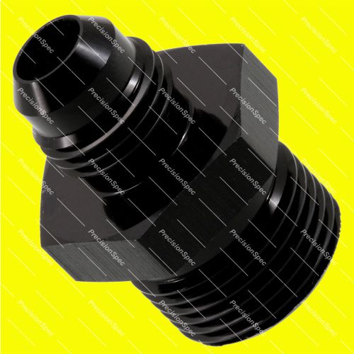 An6 6an jic male flare to m20x1.5 metric fitting adapter black w/ 1yr warranty