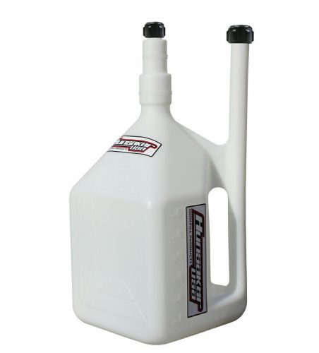 Hunsaker - 8 gallon white quikfill fuel jugs / racing gas can / water container