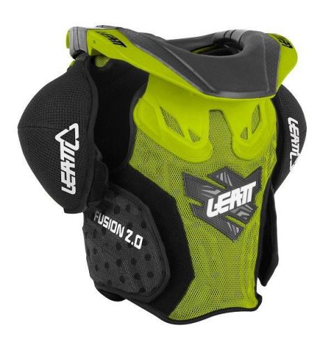 New leatt fusion 2.0 junior s/m neck brace back protector combo motocross mx