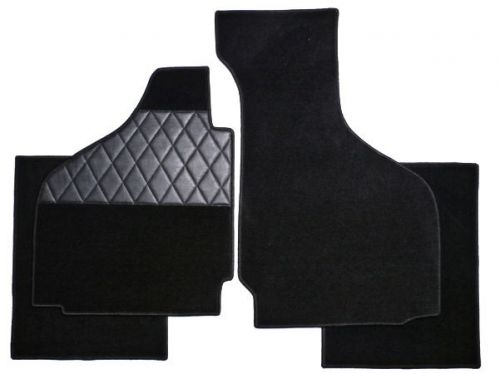 Black velours premium floor mats for vw karmann ghia type 14 cabriolet