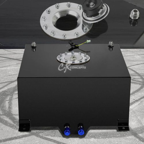 Find 10 GALLON/38L LIGHTWEIGHT BLACK COATED ALUMINUM GAS FUEL CELL TANK